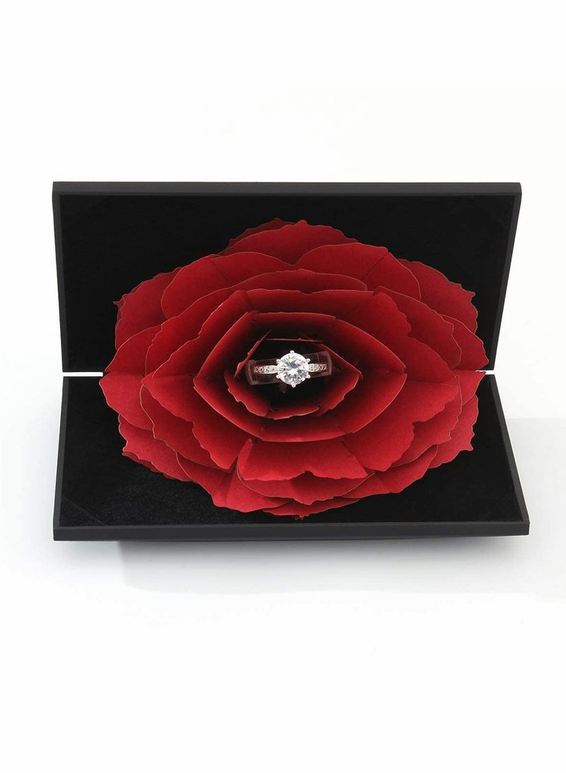 Elegant Rose Jewelry Box for Rings and Accessories Stylish Storage Solution - Image 3