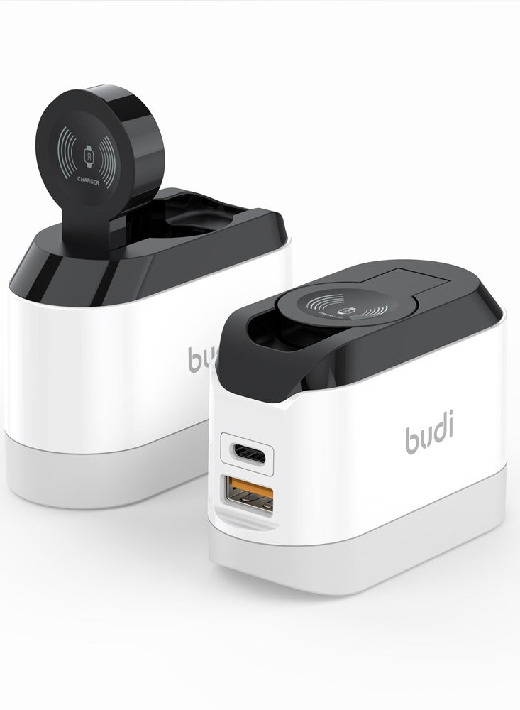 budi 20W USB-C PD + QC3.0 Watch Wireless Charger - Image 2