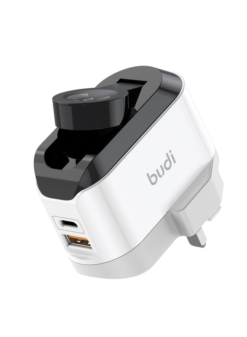 budi 20W USB-C PD + QC3.0 Watch Wireless Charger - Image 3
