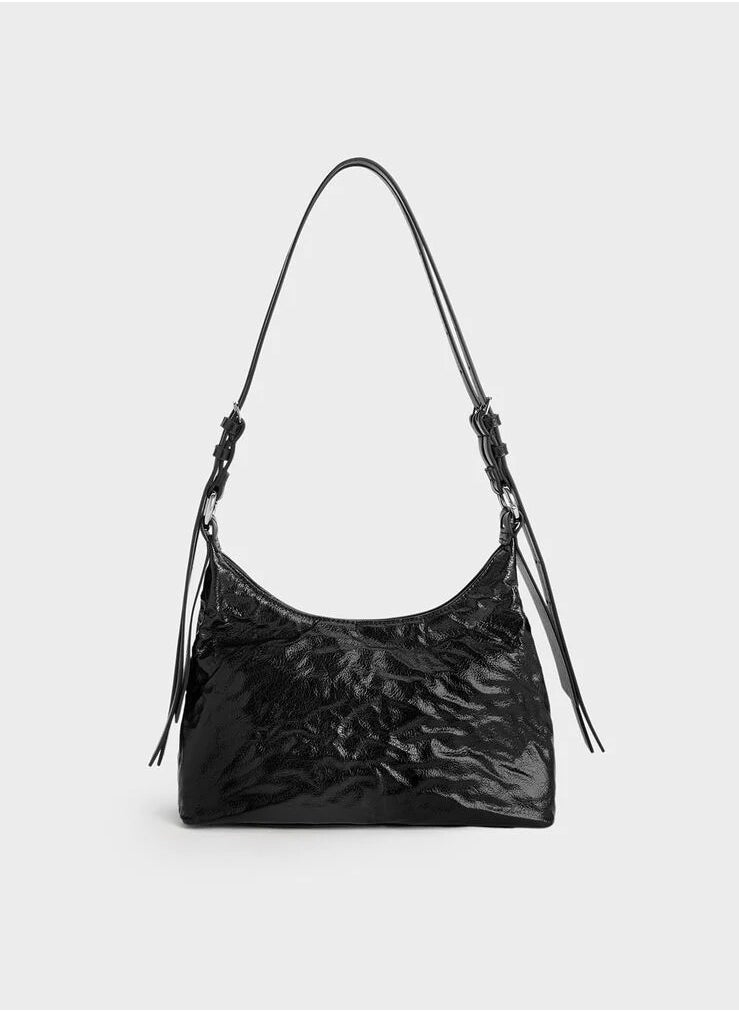 Charles & Keith Charles & Keith Lark wrinkled hobo bag  - Image 5