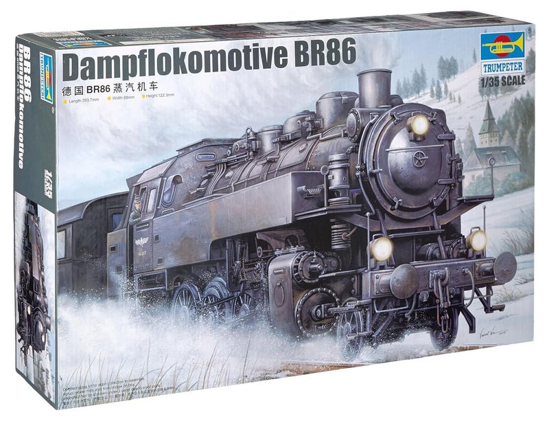 Trumpeter ترامبيتر 1/35 قاطرة بخارية مدرعة ألمانية BR86 من الحرب العالمية الثانية - Image 1