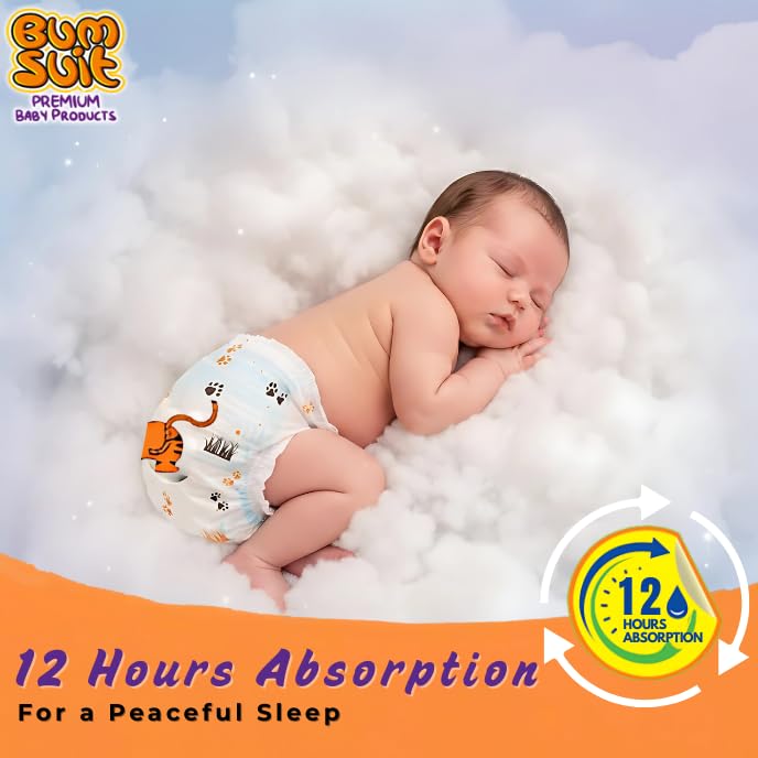 Bumsuit Baby Pants Diapers XL (12–17kg), 28 Count | India’s 1st Mosquito Protection | 12 Hr Absorption | Soft Cottony Breathable Fabric | Stretchable Waistband | Leak Guard & Rash-Free Comfort - Image 3