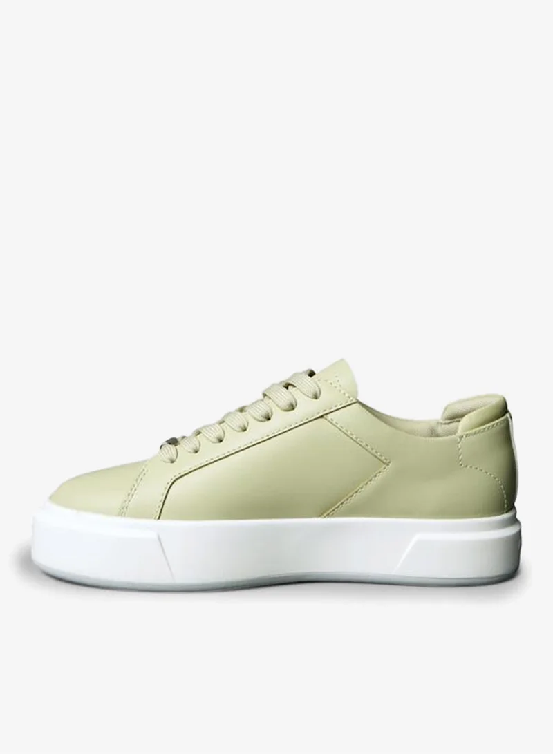 Calvin Klein Jeans Leather Logo Tape Trainers