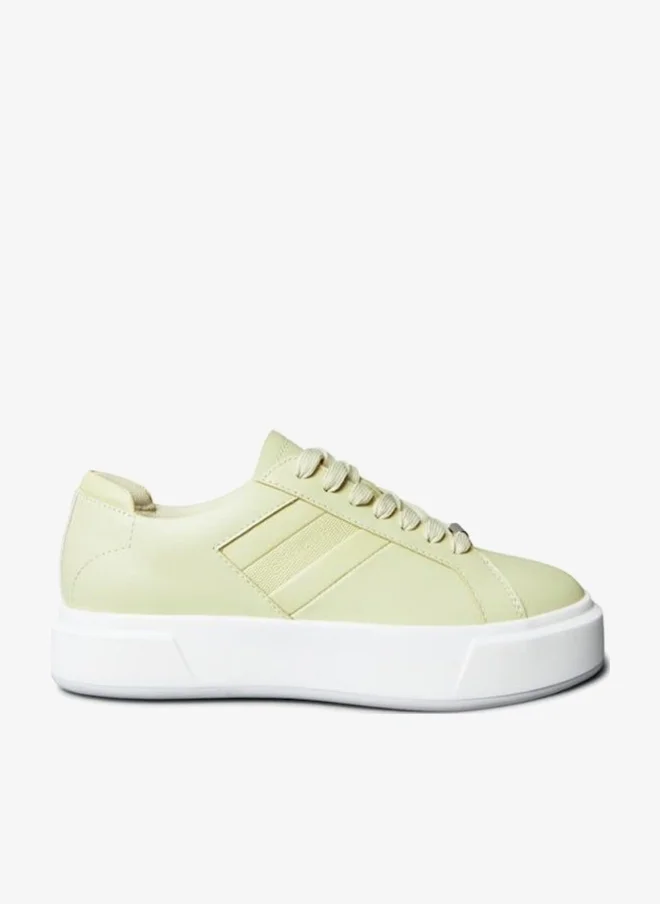 Leather Logo Tape Trainers