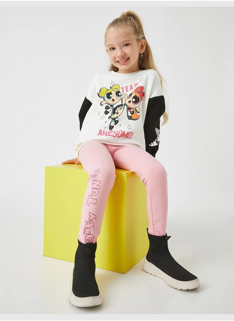 كوتون Looney Tunes Licensed Printed Elastic Waist Leggings