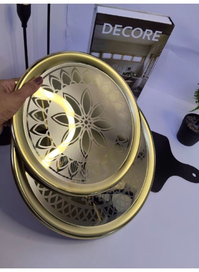 ماركة غير محددة صنية تقديم نحاس مقاس 30 cm  - Image 2