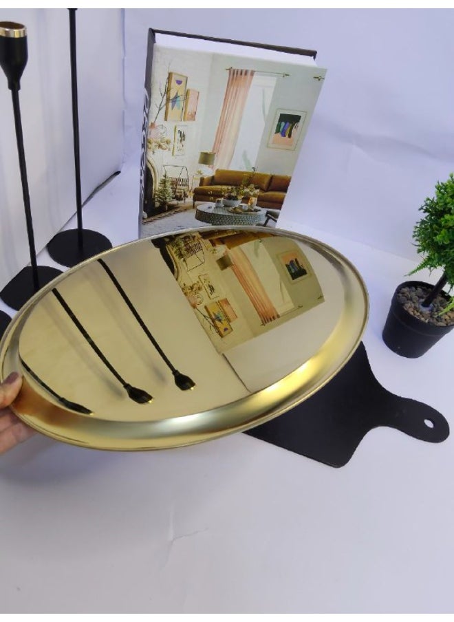 ماركة غير محددة صنية تقديم نحاس مقاس 30 cm  - Image 3