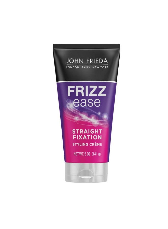 John Frieda Anti Frizz, Frizz-Ease Straight Fixation Styling Creme, Straight Hair Product For Smooth, Silky, No-Frizz Hair, 5 Ounces - Image 1