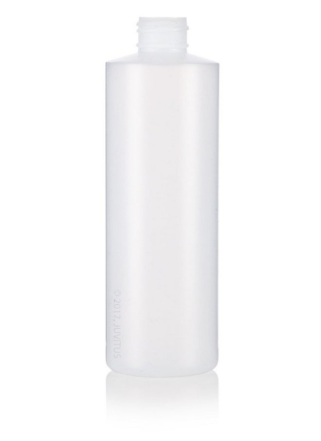 JUVITUS JUVITUS 8 oz / 250 ml Professional Natural Clear Refillable Plastic Squeeze Bottle with Wide Black Disc Cap Lid (12 pack)  - Image 4