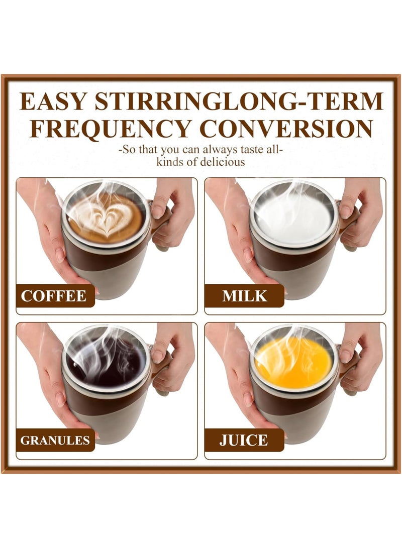 380ML Rechargeable Automatic Magnetic Stirring Coffee Mug – Self-Mixing Cup for Coffee, Tea, Milk, and Hot Chocolate  - Image 4