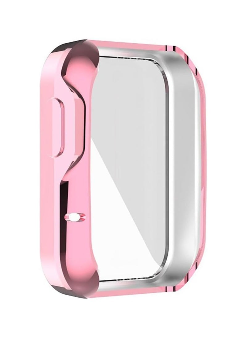 Case for Xiaomi Mi Watch Lite, Protective Film, Silicone TPU Screen Protector Case Cover, Anti-Scratch Anti-Dust Protection Case for Redmi Watch (Pink) - Image 2