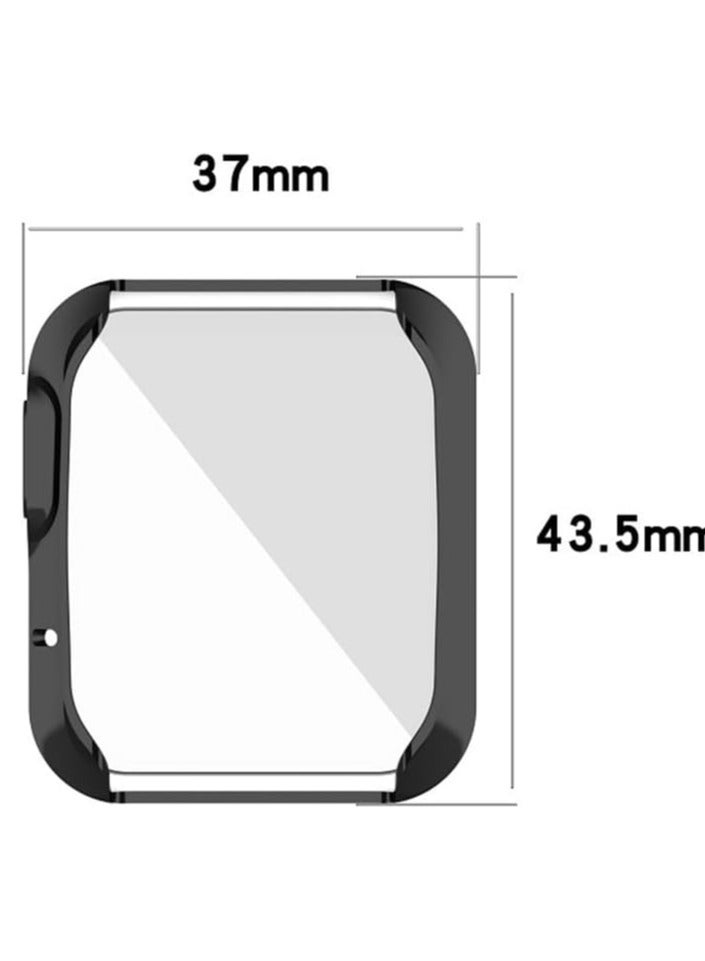 Case for Xiaomi Mi Watch Lite, Protective Film, Silicone TPU Screen Protector Case Cover, Anti-Scratch Anti-Dust Protection Case for Redmi Watch (Pink) - Image 4
