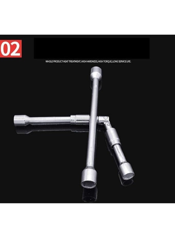 Folding Tire Lug Wrench – 4-Way Compact Cross Wrench for Car & Truck Wheel Nut Removal - Image 5