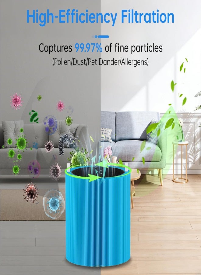 Bpbdzz 2 Pack Blue Pure 311i Max AllergenBlock Replacement Filter, Compatible with BLUEAIR Blue Pure 311i Max Air Purifier, Advanced Activated Carbon Filter - Image 3