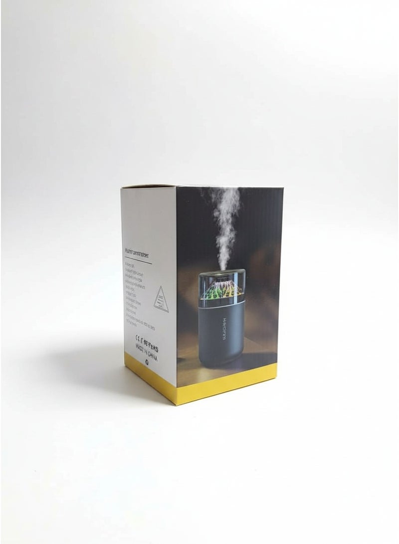 موزع زيوت عطرية سعة 180 مل، موزع رذاذ بارد ومرطب، هادئ للغاية، إضاءة LED ملونة، إيقاف تشغيل تلقائي، يدوم طويلاً، تصميم خشبي أنيق للمنزل والمكتب - Image 3