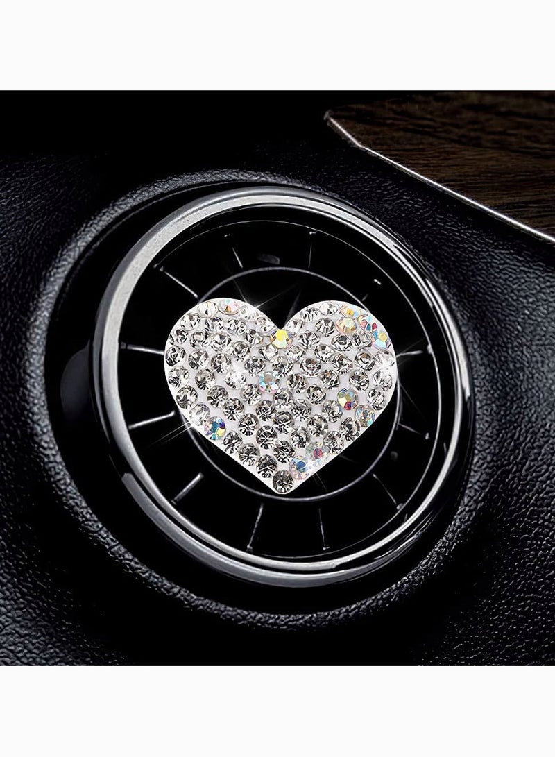Stylish Diamond Heart Diffuser Clips for Car Air Vents Pack of 2 with Fragrance - Image 3