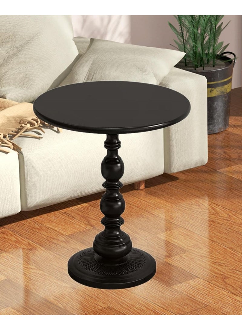 DubaiGallery Round Side Table, Indoor Small Round Home Decorative End Table Outdoor Side Tables Patio Side Table for Yard Balcony Garden Bedside - Image 4