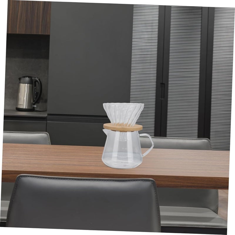 Glass Hand Brew Coffee Maker Strip Cup Household Tea Slag Funnel and Cup Tray - Image 4