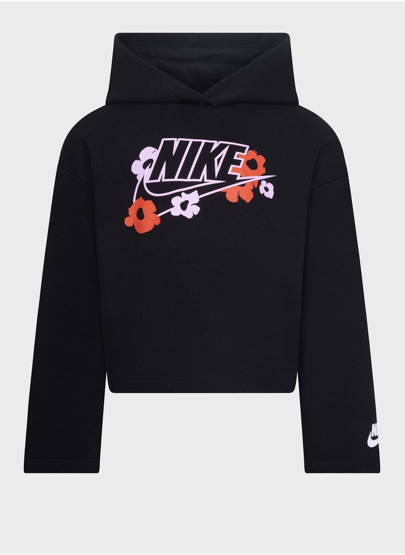 Nike - Kids Floral French Terry Hoodie - Image 1