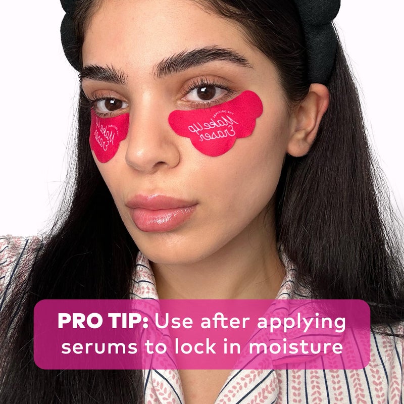 Makeup Eraser Cooling Clouds Reusable Undereye Patches - Hydroactive Technology Mask Patch Pads for Tired Puffy Eyes and Wrinkles with Mini Washbag, Set of 2 - Image 4