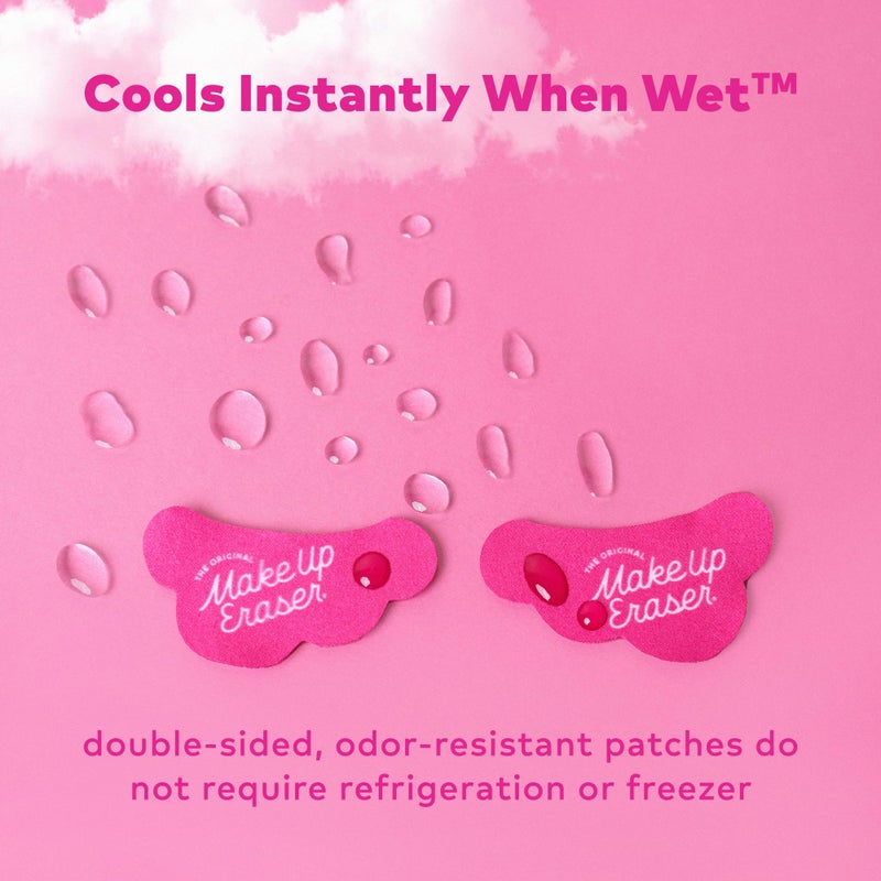 Makeup Eraser Cooling Clouds Reusable Undereye Patches - Hydroactive Technology Mask Patch Pads for Tired Puffy Eyes and Wrinkles with Mini Washbag, Set of 2 - Image 3