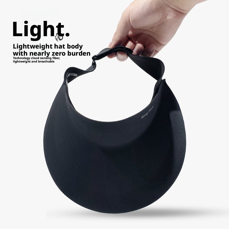Women's Summer UV Protection Foldable Visor Sun Hat - Image 3