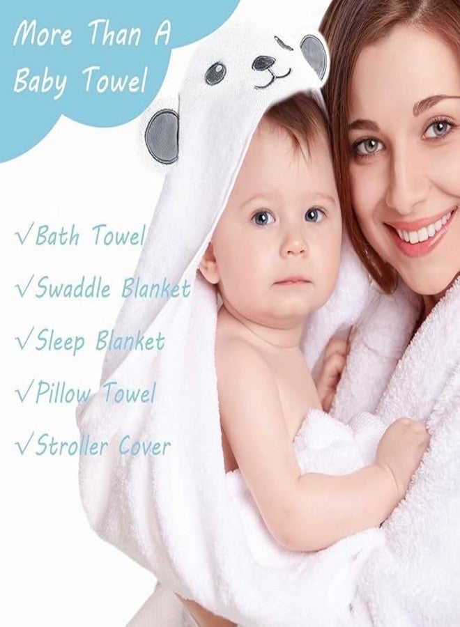 Akshify Ultra-Soft Cotton Baby Hooded Towel – Hypoallergenic, Super Absorbent Bath Wrap with Cute Elephant Design for Newborns, Infants & Toddlers (0-5 Years, Sky Blue) - Image 2