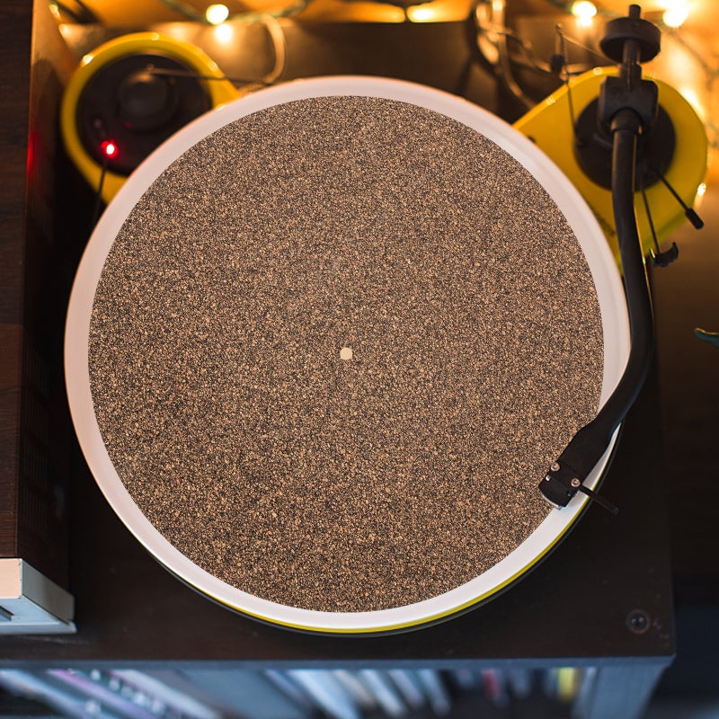 2pcs Simple Cork Made Vinyl Protective Pad for Phonograph Records Turntable Mat - Image 4
