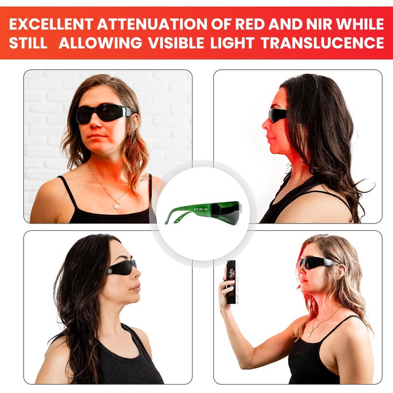 Mito Red Light | Red Light Therapy Glasses IR3 (Dark) - Image 5
