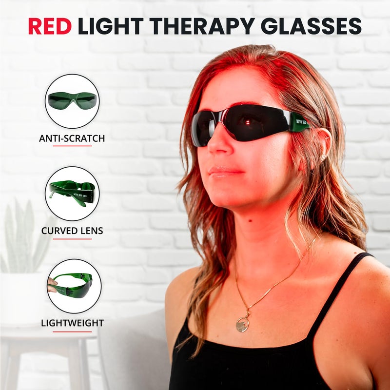 Mito Red Light | Red Light Therapy Glasses IR3 (Dark) - Image 2