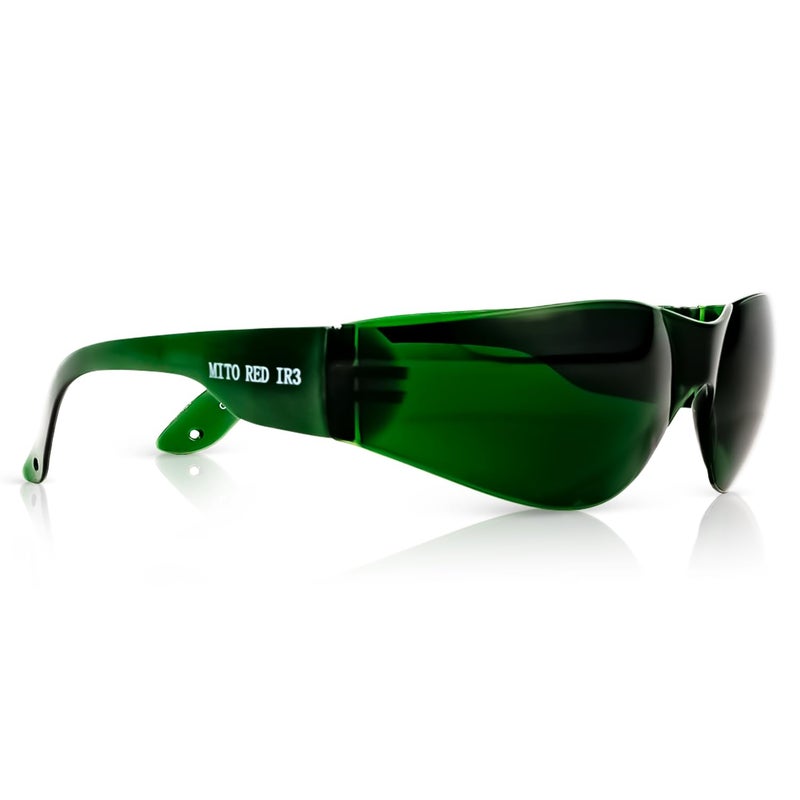 Mito Red Light | Red Light Therapy Glasses IR3 (Dark) - Image 1