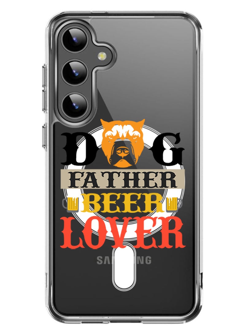 Theodor Magnetic Case for Samsung Galaxy S24 Plus 6.7-inch Compatible with MagSafe Wireless Charging, Shockproof Phone Bumper Cover Dog mom copy - Image 1