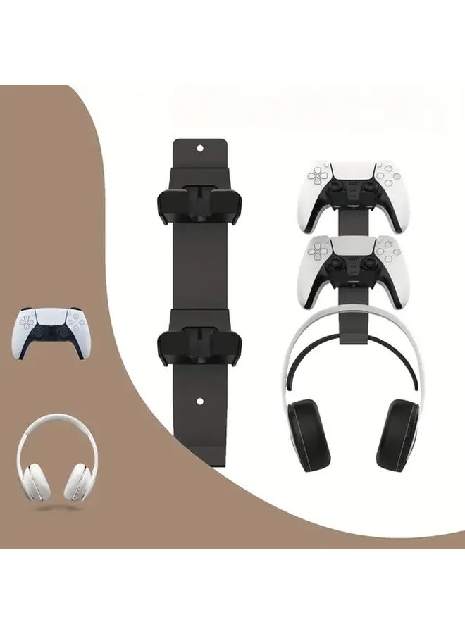 حامل جهاز تحكم سماعات الألعاب ثلاثي الطبقات أبيض عالمي لـ PS5 و PS4 و Xbox و Switch - Image 5