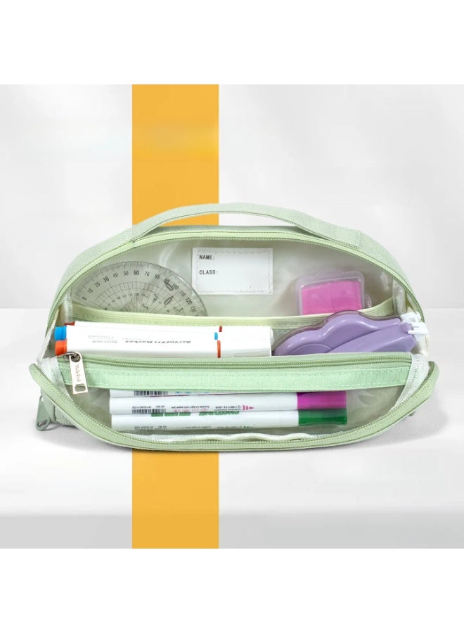 Kids Pencil Case Magnetic Hand-Carry Large Capacity Wear-Resistant School Supplies - Image 4