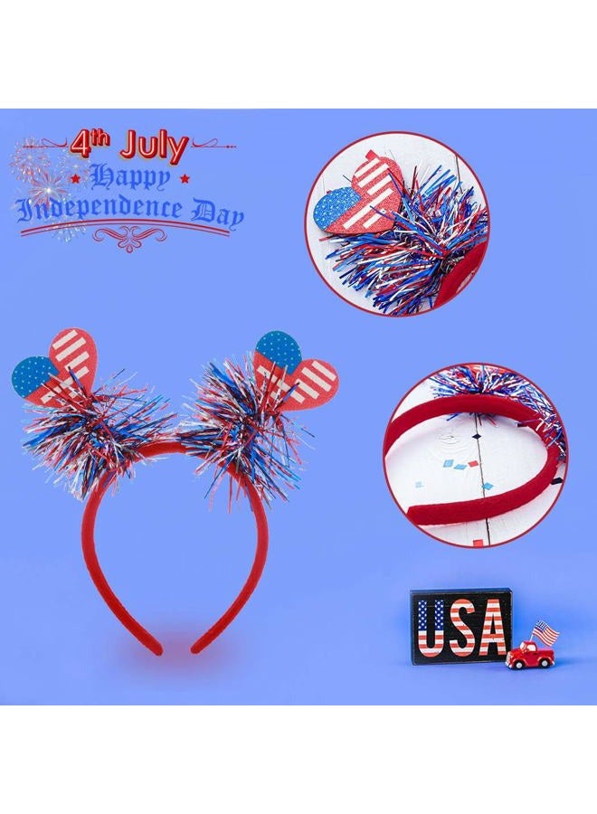 Aceorna 4th of July Headbands Stars Patriotic Head Boppers Independence Day Head Band for Women and Girls (Style F) - Image 3