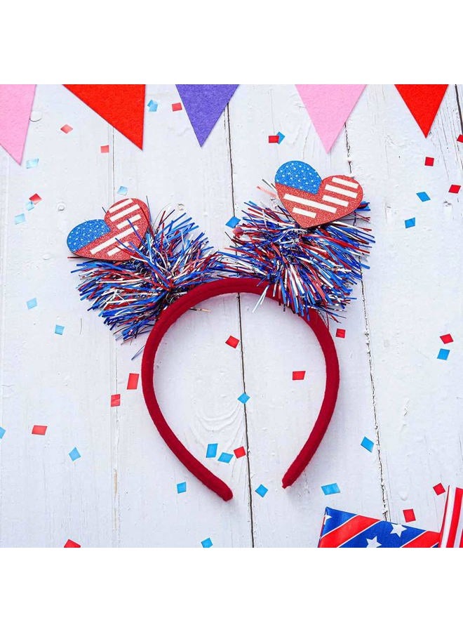 Aceorna 4th of July Headbands Stars Patriotic Head Boppers Independence Day Head Band for Women and Girls (Style F) - Image 2