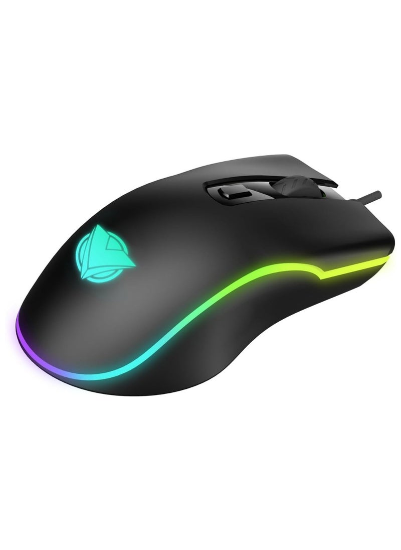 ASA M70 Ergonomic Wired Gaming Mouse - Black  - Image 3