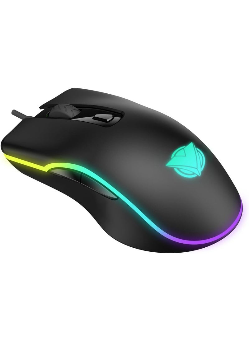 ASA M70 Ergonomic Wired Gaming Mouse - Black  - Image 4
