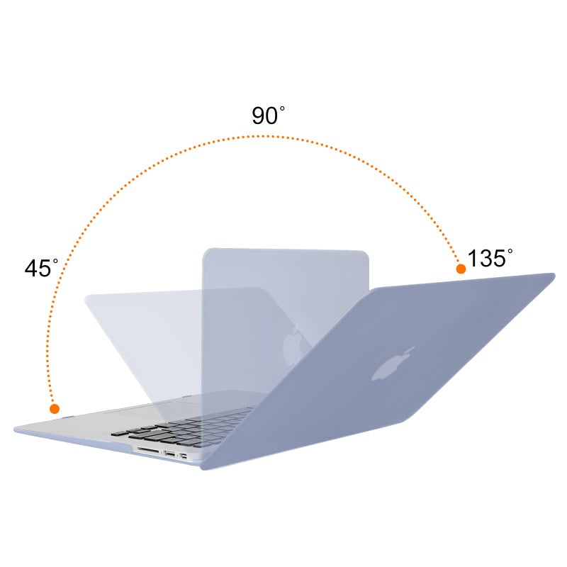 MOSISO Compatible with MacBook Air 13 inch Case (Models: A1369 & A1466, Older Version 2010-2017 Release), Protective Plastic Hard Shell Case & Keyboard Cover & Screen Protector, Lavender Gray - Image 4
