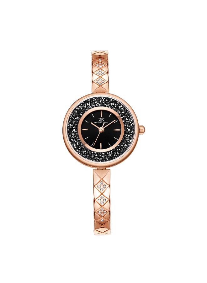 KENNETH SCOTT Women's Stainless Steel Analog Watch K23515-RBKB - 30 mm  - Image 1