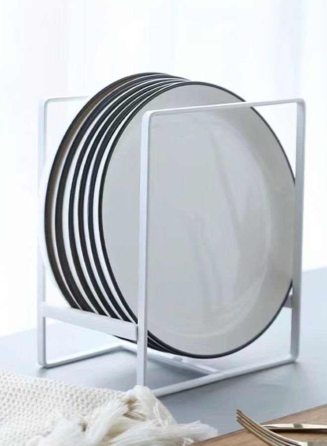 Kutis Multipurpose Kitchen Bowl Dish Rack Plate Organizer White 16 x 11.5 x 20 Centimeter - Image 3
