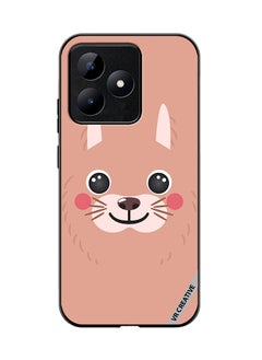 VR CREATIVE Protective Case Cover For Realme C53 Lama Cartoon Face Design Multicolour  - Image 1