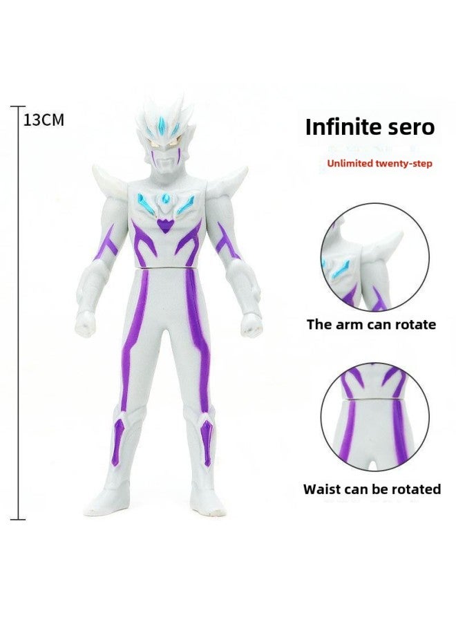 13CM Ultraman Soft Plastic Tiga Style Maltos Galaxy Zero Tiga Superman Children's Hot Toys Wholesale-Color:6, Infinity Sairo - Image 1