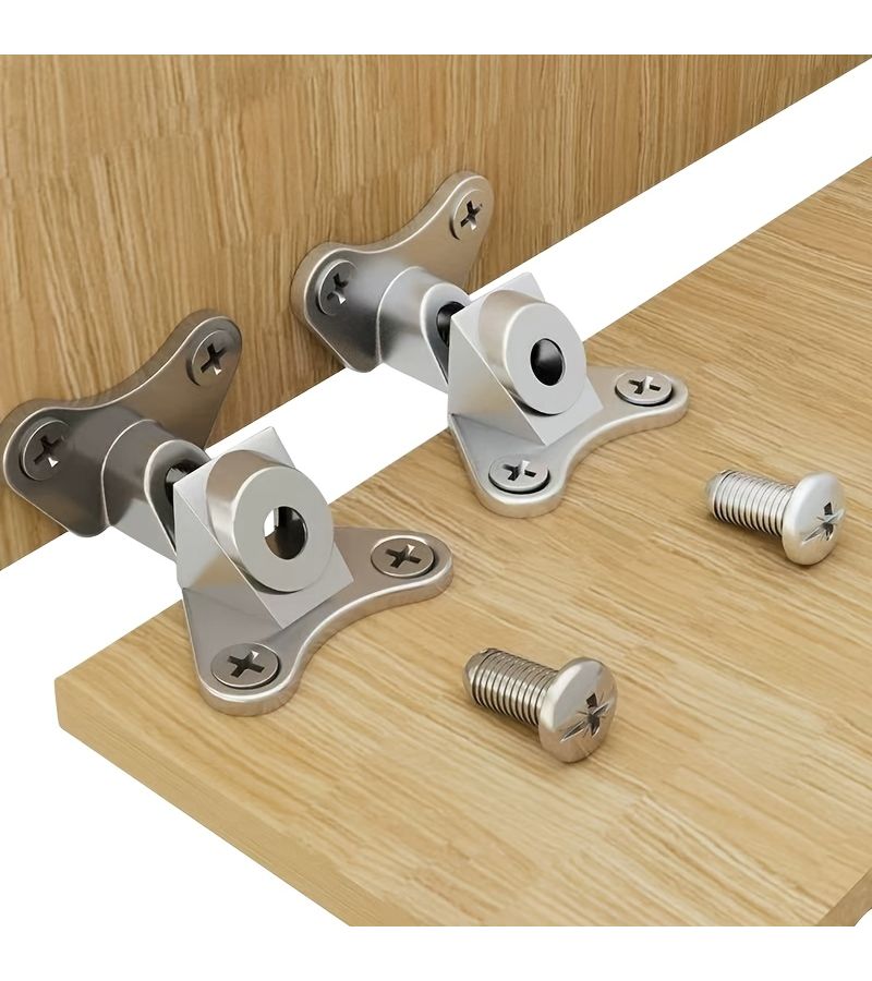 2 Pcs Detachable L Shaped Corner Brackets Right Angle Corner Brace Connector Set Red Patina Butterfly Split Three In One Connector For Panel Furniture Wardrobes Tables Chairs And Bed Fixing - Image 5