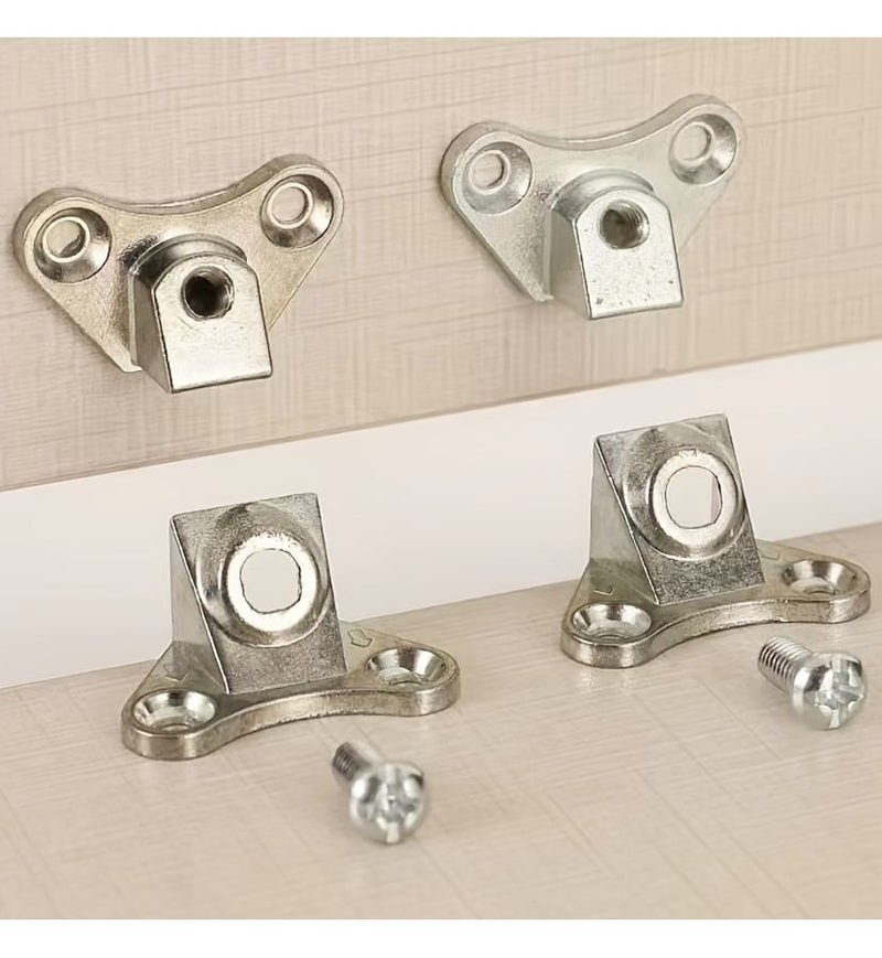 2 Pcs Detachable L Shaped Corner Brackets Right Angle Corner Brace Connector Set Red Patina Butterfly Split Three In One Connector For Panel Furniture Wardrobes Tables Chairs And Bed Fixing - Image 1