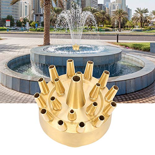 Fdit Pond Fountain Head, Garden Water Fountain Spray Nozzle Sprinkler Head Female Thread 1in - Image 4