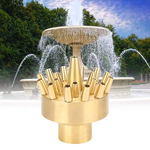 Fdit Pond Fountain Head, Garden Water Fountain Spray Nozzle Sprinkler Head Female Thread 1in - Image 3