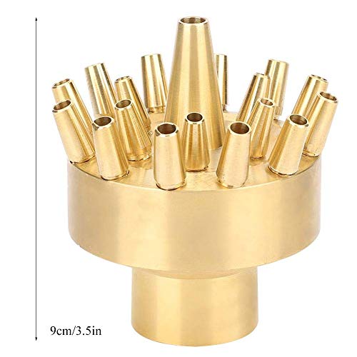 Fdit Pond Fountain Head, Garden Water Fountain Spray Nozzle Sprinkler Head Female Thread 1in - Image 2