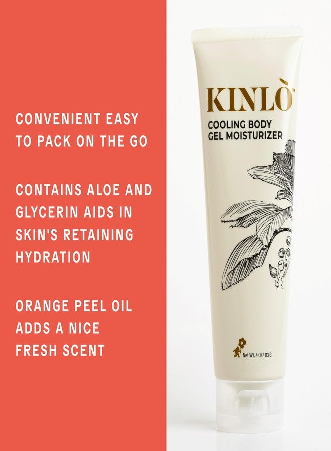 Kinlo Cooling Body Gel Moisturizer| Aloe Glycerin Menthol Tangerin Hydrating Body Lotion | Black Owned Skincare 4 fl oz Body Gel for Summer Weather - Image 4