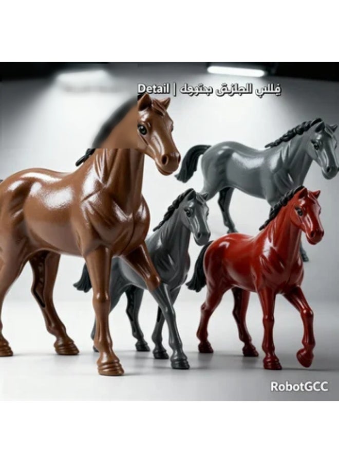 ألعاب دول مجلس التعاون الخليجي مجسم حصان رمادي واقعي، لعبة حصان للمزرعة، نموذج حصان للإسطبل، مجسم حصان قابل للجمع، لعبة حيوانات تعليمية، لعبة حصان للأطفال، حصان للعب التخيلي، نموذج حصان محاكاة، تمثال حصان للمزرعة، مجسم حيوان واقعي، لعبة مزرعة، هدية لعشاق الخيول، مجسم حصان مصغر، لعبة حيوانات قابلة للجمع، ديكور حصان رمادي. - Image 4